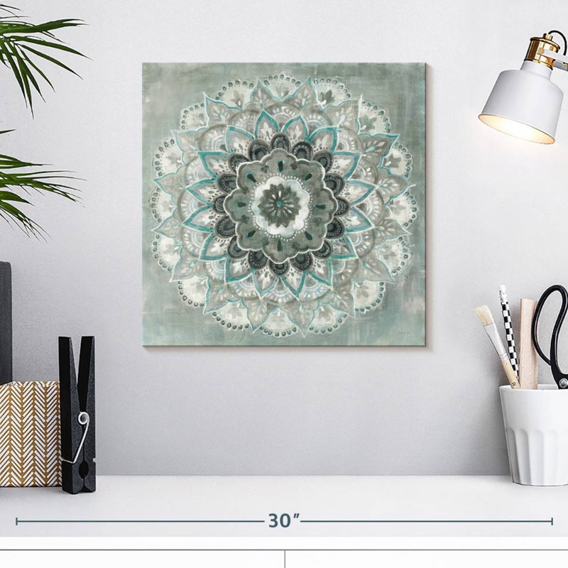 Bleu sarcelle Kerner Sunburst, H 16 po x l 16 po