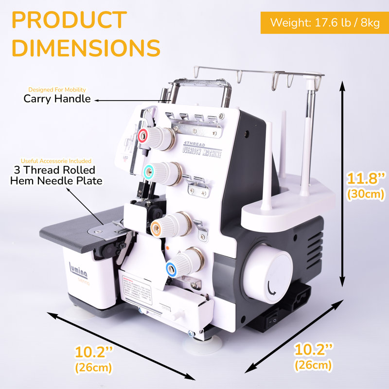 Lumina Sienna Serger Sewing Machine
