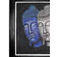 Bouddha en plusieurs couleurs | Huile sur toile | Avec cadre