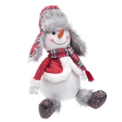 Figurine de noël assis en peluche
