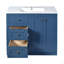 Meuble-lavabo autoportant de 36 po avec lavabo en céramique