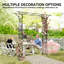 180cm W x 40cm D Steel, Polyethylene Plastic, Plastic Arbour in Black