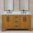 Dino 60 in. Double Sink Freestanding Sierra Oak Bath Vanity with Carrara White Engineered Marble Top (Assembled)-1626907754