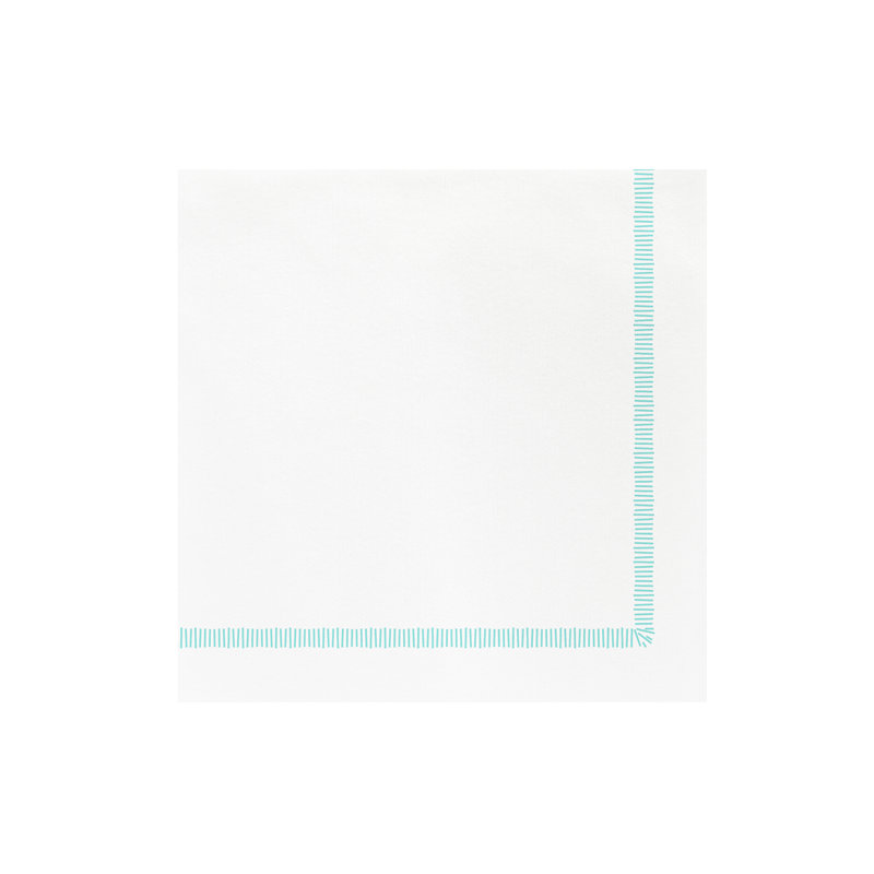 Papersoft Spunlace Square Napkins, Aqua, 8" square