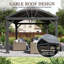 Pergola de patio en métal 12 pieds de large x 10 pieds de profondeur