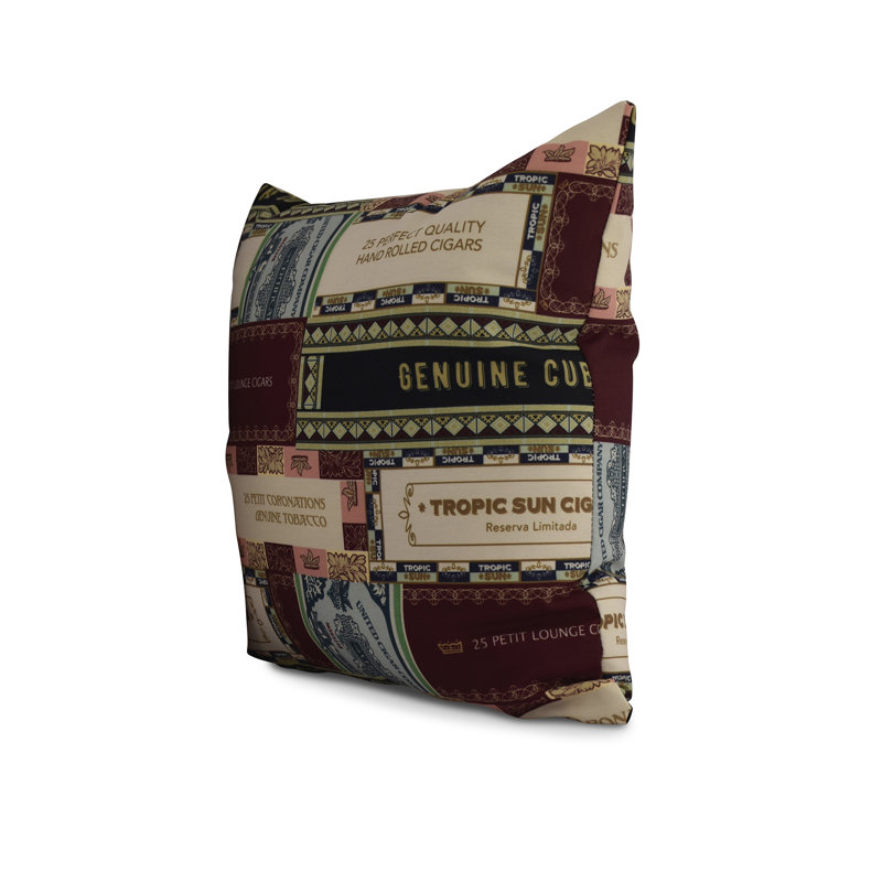 Housse de coussin d'extérieur carré cubique, 18 po x 18 po, Vert