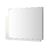 Infinity Casa Bianca White Dresser Mirror | Modern High Gloss Bedroom Mirror