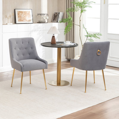 Mayreli Tufted Velvet Upholstered Side Chair