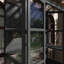 78'' Tall Walk-In Wooden Greenhouse With 4 Skylights