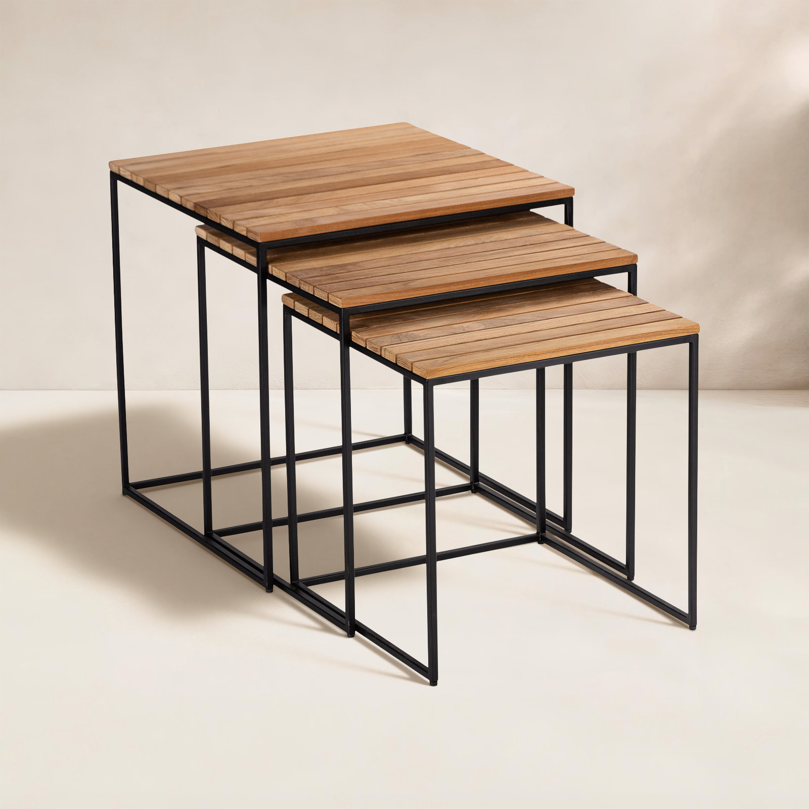 Sasha 17.8'' Teak Outdoor Side Table