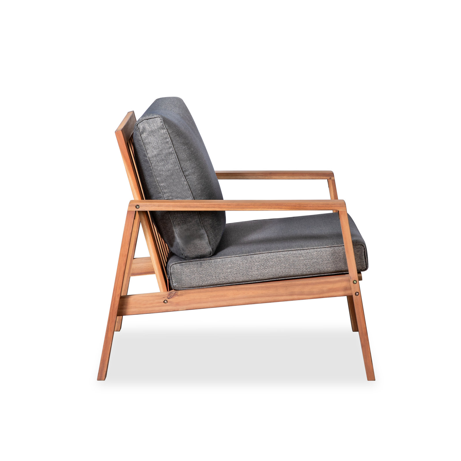 Davies Acacia Patio Lounge Chair (Set of 2)