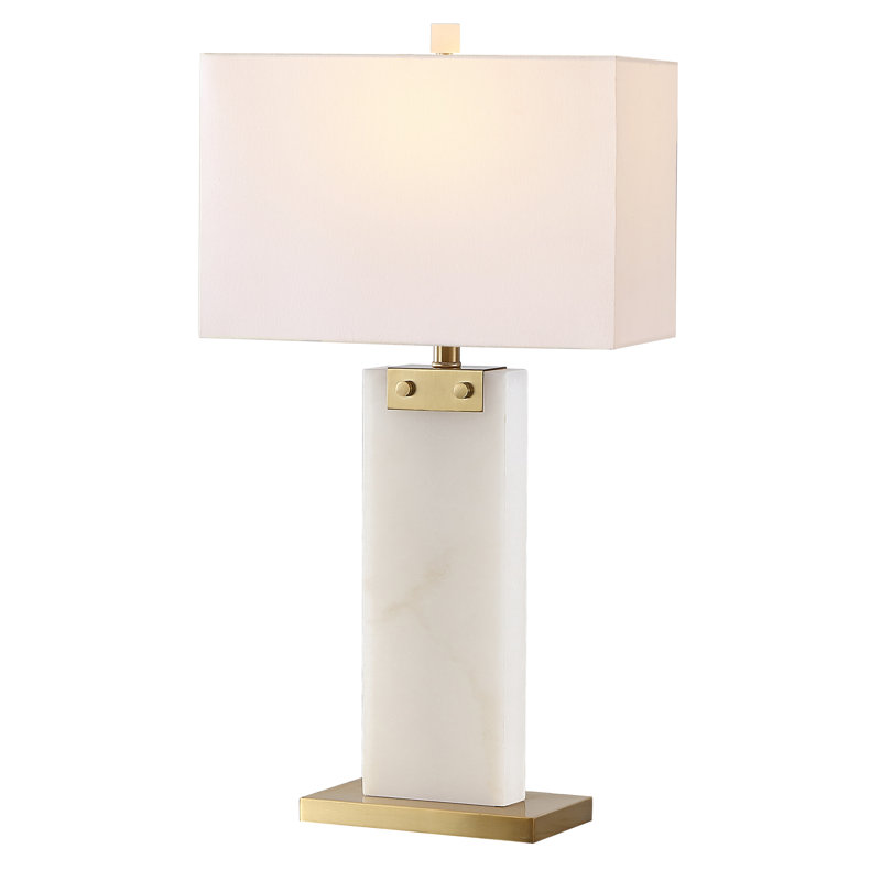 Omon Table Lamp, White/Gold