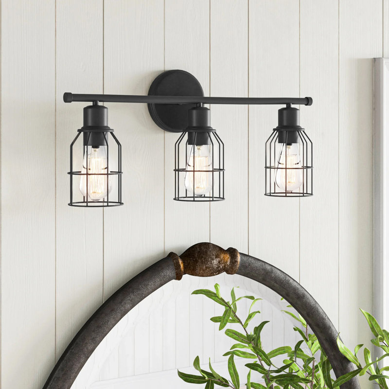 Oil Rubbed Bronze 3-Light Dimmable Vanity Fixture
