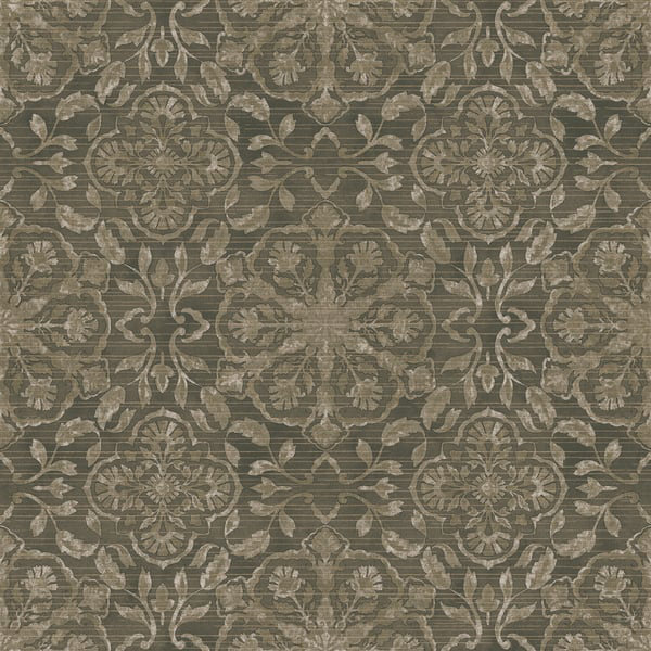 Elegance 10m x 53cm Metallic Wallpaper Roll, Bronze Brown