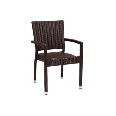 Fauteuil empilable Monterey - structure en aluminium - osier synthétique Java