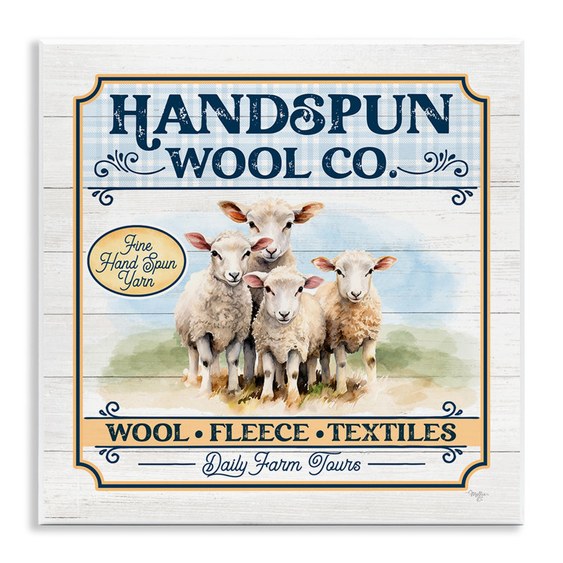 Art mural en laine "Handpun" par Mollie B.