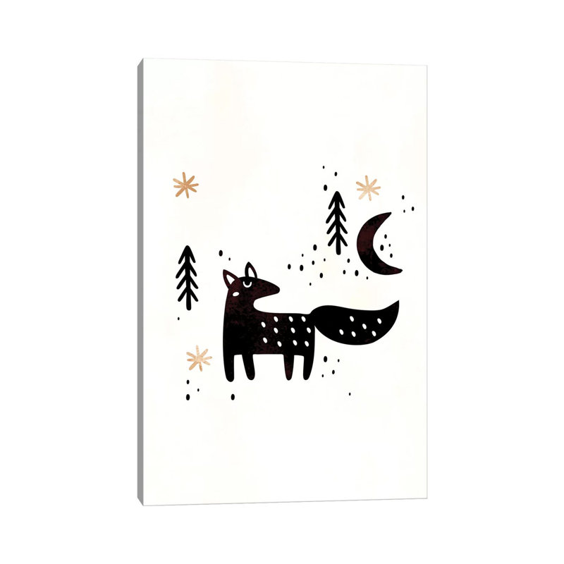 Little Winter Fox by Kubistika - Wrapped Canvas Print, 152.5 cm H x 101.5 cm W