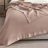 100% Cotton Lightweight Waffle Weave Summer Blanket
