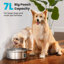 Système de filtration de fontaine d'eau pour chien 7L / 230oz avec 5 niveaux d'eau et 11 filtres