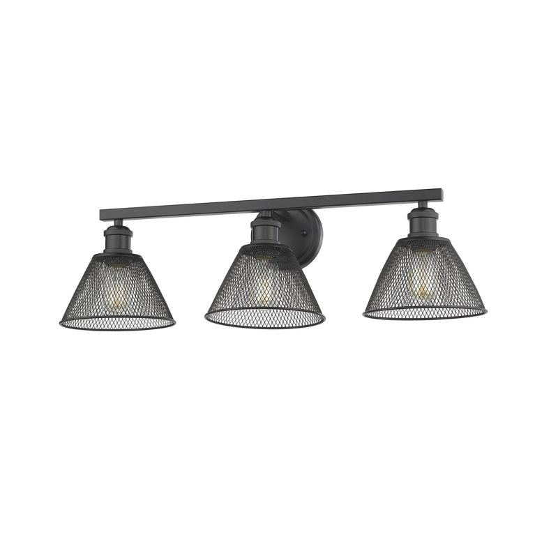Searcy 3 - Light Dimmable Vanity Light, Matte Black