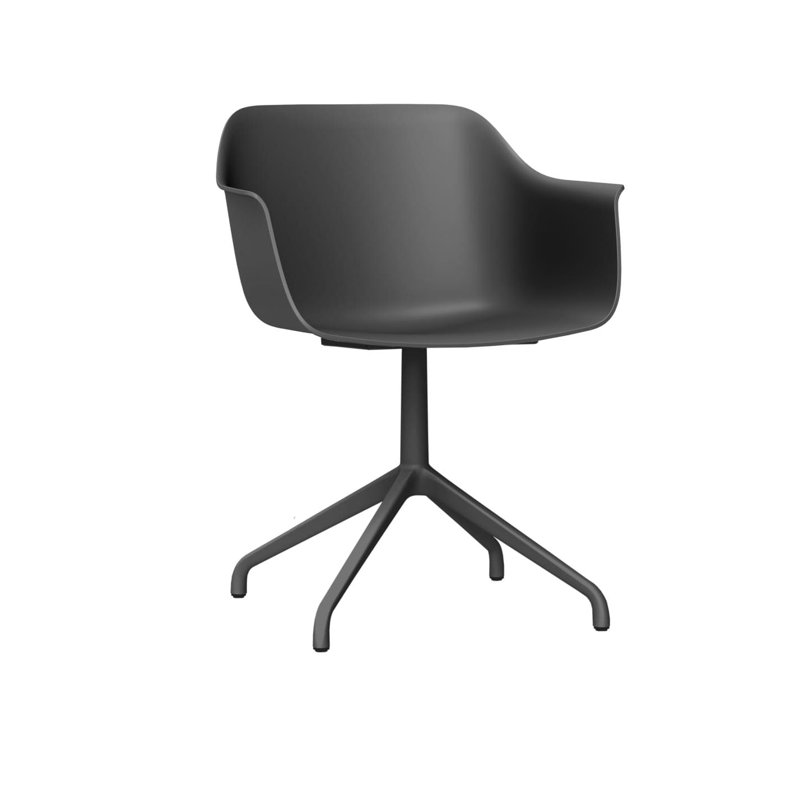 Shape Spider Outdoor Dining Armchair, Dark Gray
