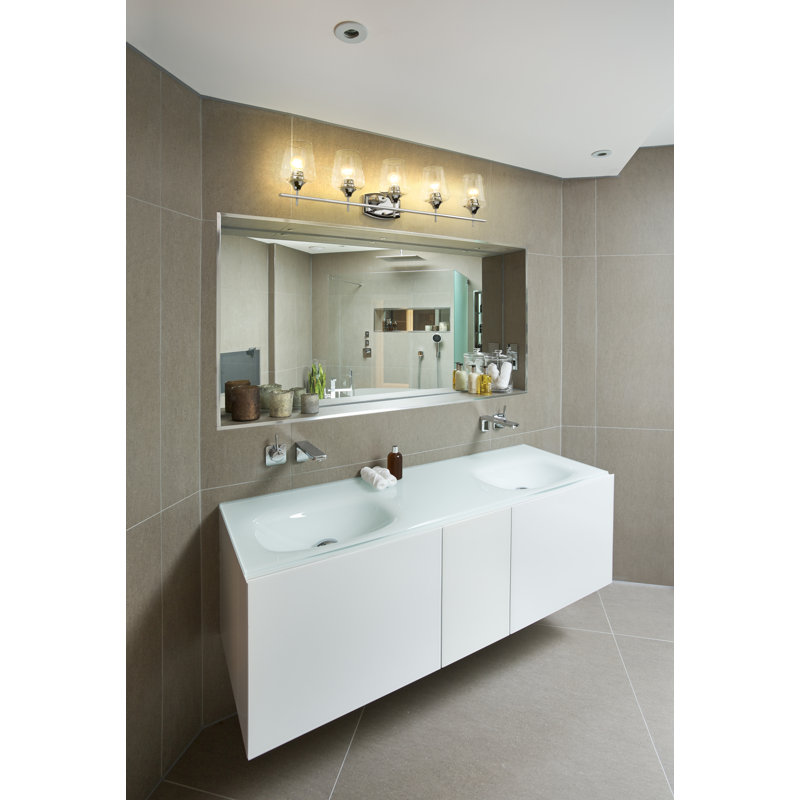 Dahlya 5 - Light Dimmable Vanity Light, Chrome