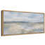 Doux bleu beige, paysage abstrait de ciel, photos de salon minimaliste, impression sur toile encadrée-126054897-126054889