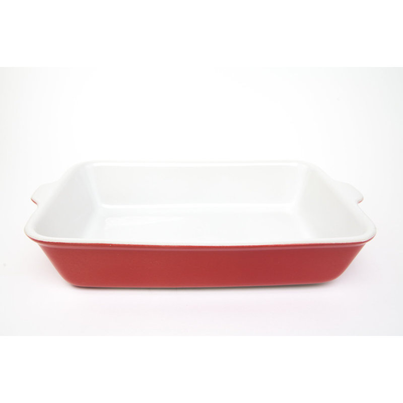 Carthage.Co Rectangle Stoneware Baker Bakeware, Amber