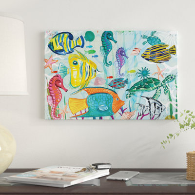« tropical subaquatique v », impression sur toile