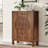 29" W Farmhouse Sideboard Buffet Cabinet With Louvered Doors-1622964420