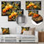 «Golden Mango Mosaic II» - fruits, art mural en métal-1868118196