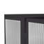 Armoire murale avec porte en verre 62 po - 23 po, deux portes, deux niveaux de rangement fermé, tablette ouverte, porte-serviettes