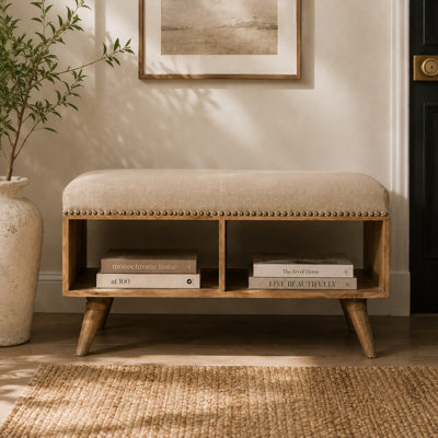 Boronda Linen Upholstered Storage Bench