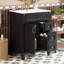 Meuble-lavabo 24 po avec lavabo en céramique, petite armoire de rangement moderne avec 2 tiroirs et tablette réglable-289366207