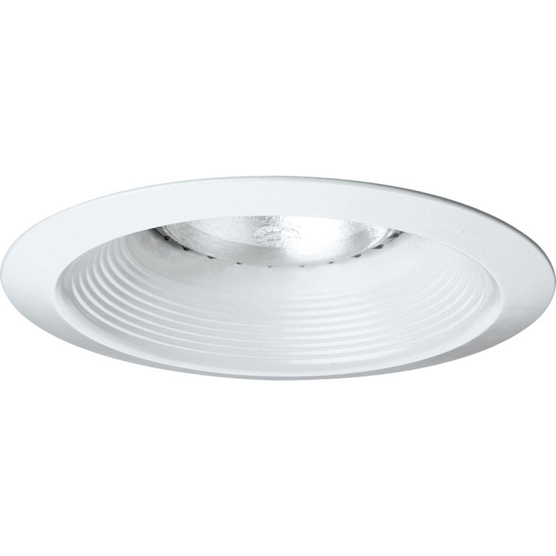 Long Neck Baffle 6" Recessed Trim, White