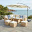250cm Lighted Cantilever Parasol