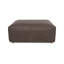 Forme Ottoman Cuir brun ardoise