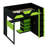Loft Bed With Integrated Desk, Multi-Level Storage Shelves, USB Ports & RGB Lighting-840089093