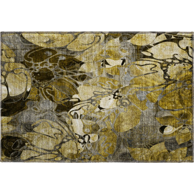Premium Machine Washable Cerrito AMF558 Brown Rug