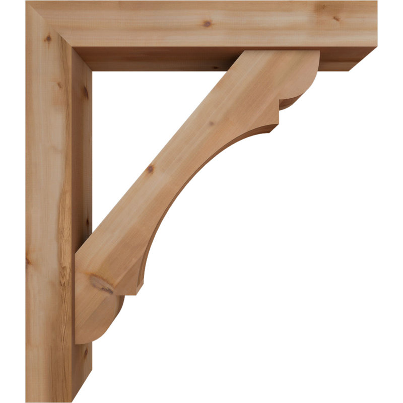 Olympic Block Offset Brace Bracket, 48 x 42, 7 1/2"W Western Red Cedar (Smooth)