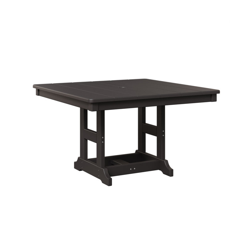Table carrée 33 po Berlin, Gris fumée