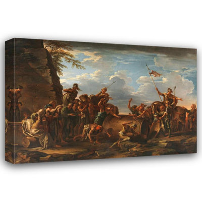 "The Death of Regulus" by  Claude-Joseph Vernet - Gallery Wrap Canvas Wall Art