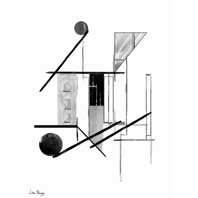 Balance by Lisa Daniels, Black Framed Canvas, 32" H x 24" W