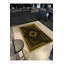Tapis noir tissé à motif lavable traditionnel Mosso-373107438