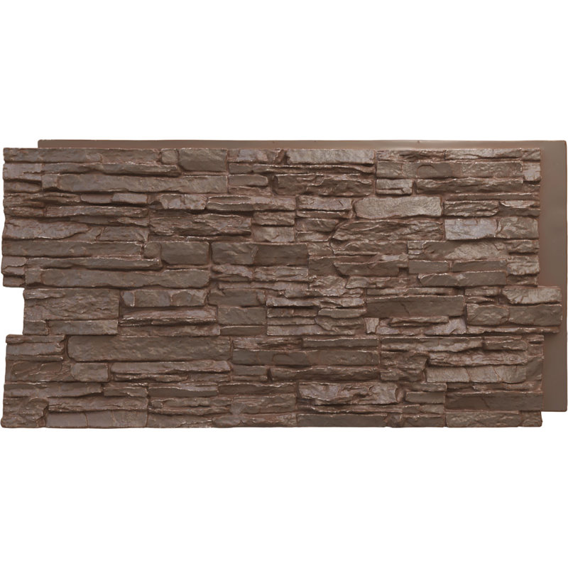 EverStone Canyon Ridge Faux Stone Panel, Autumn Bronze