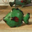 Figurine couleur assortis de poisson en métal Zowie