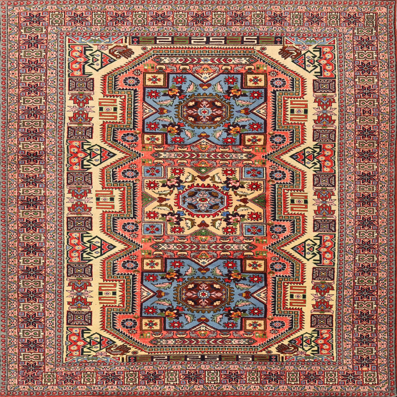 Oriental Indoor Rug, Square 5'