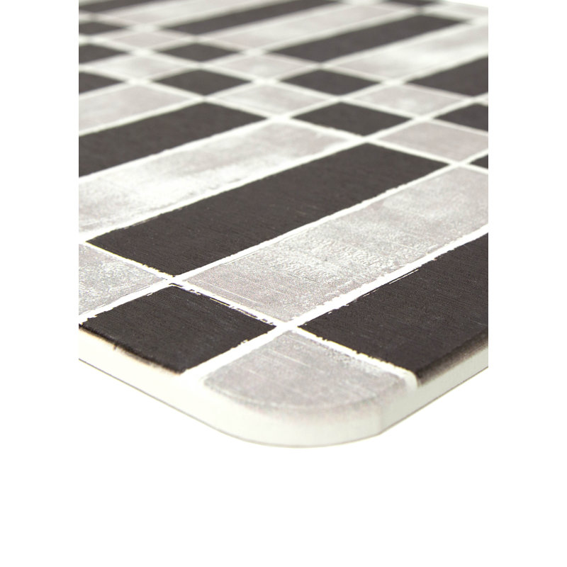 Checker Black Stone Quick Drying Mat