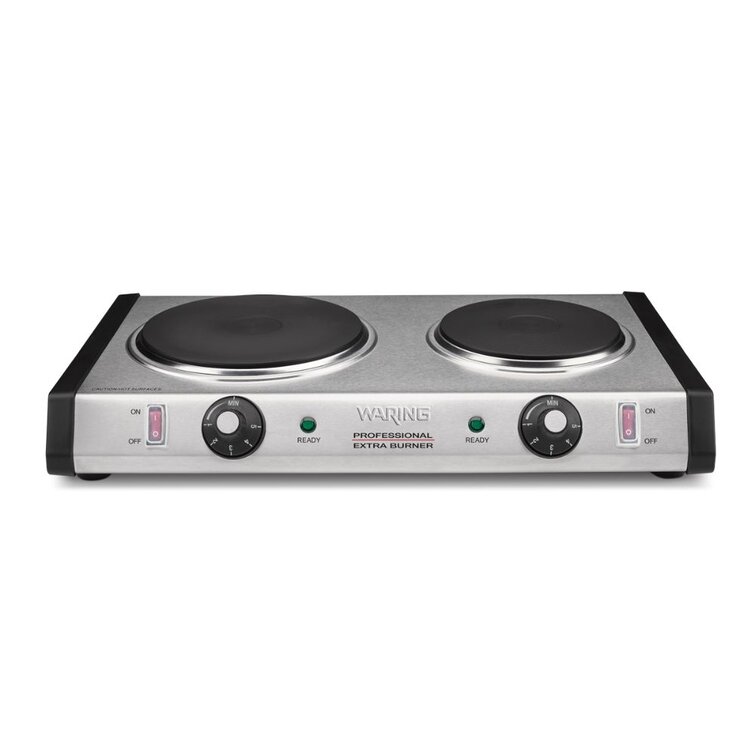 Small Electric Stove, Heat Evenly Double Hot Plate Stove 2000W for Kitchen  for Dormitory