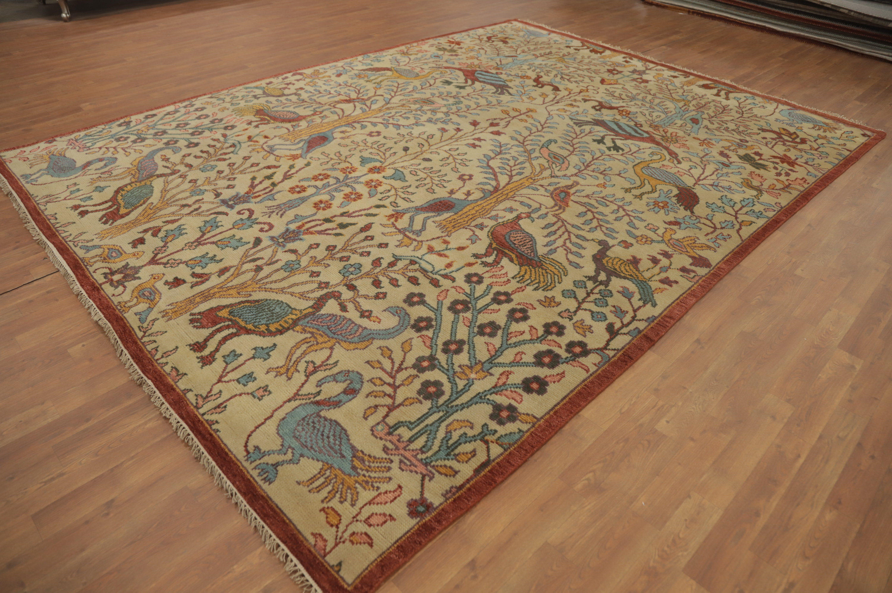 Isabelline Animals Design Camel Ziegler Indian Area Rug 9x12 | Wayfair